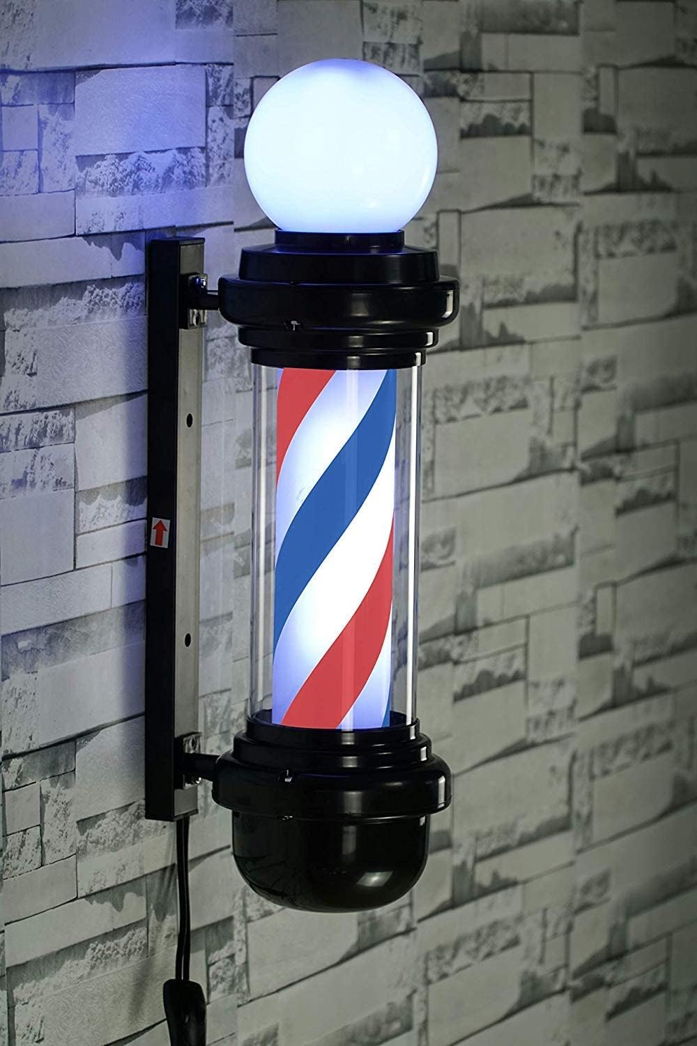 Wall-Mounted Barber Pole Led Light!