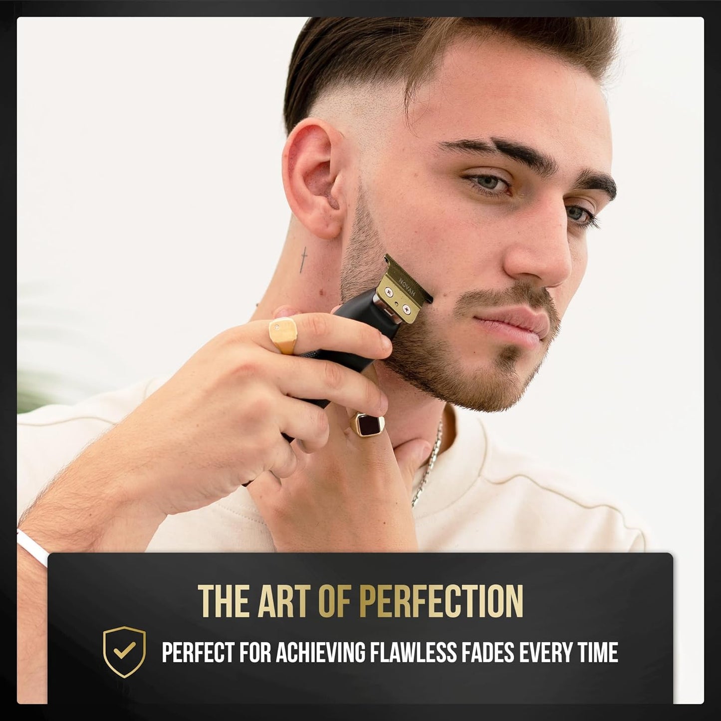 NOVAH Hair Trimmer Gold Replacement Blade (Gold)